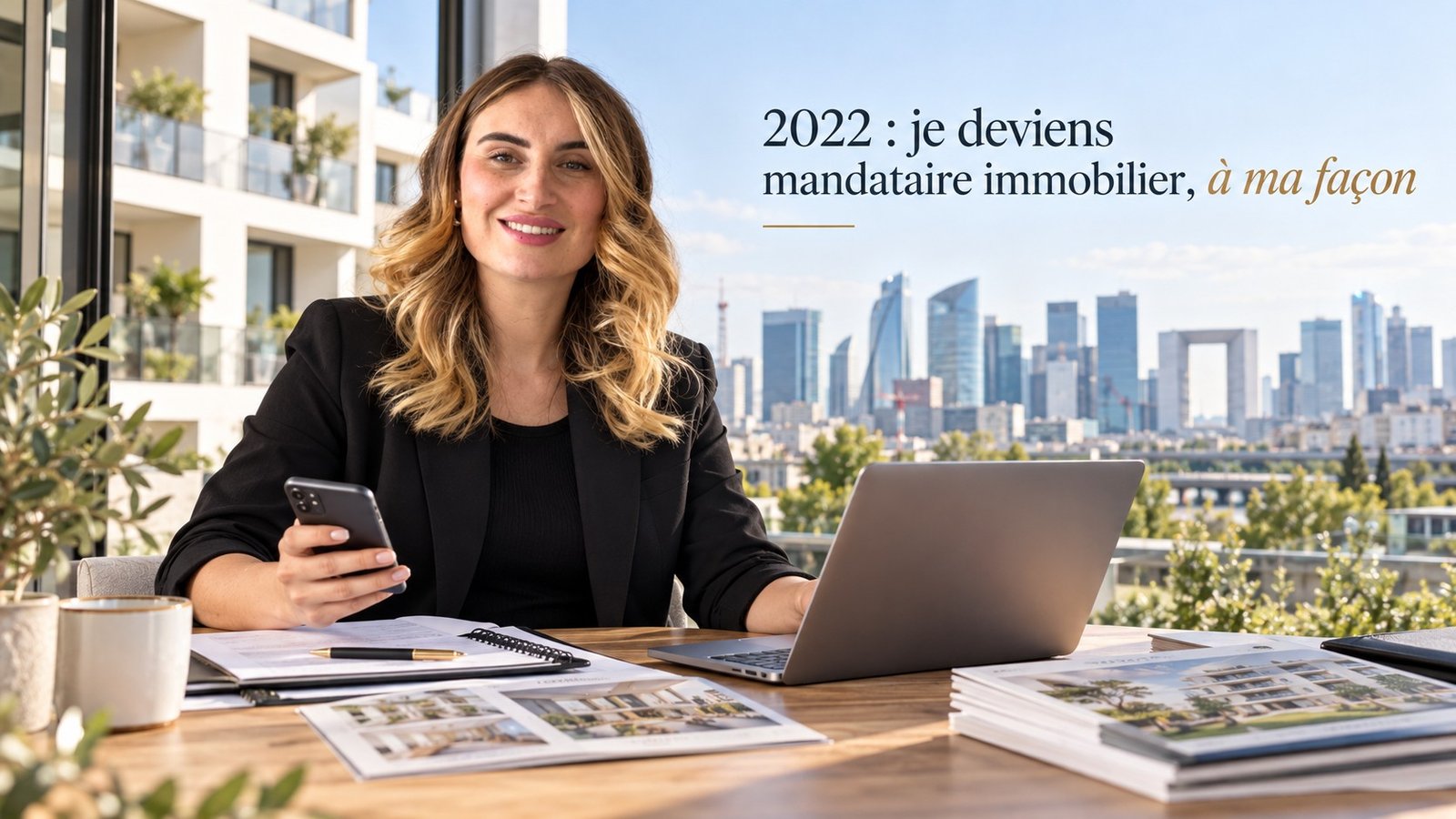 2022 : Océane Vincent devient mandataire immobilier iad à Nanterre